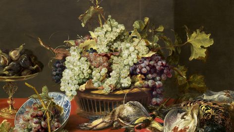 انگور و پرندگان