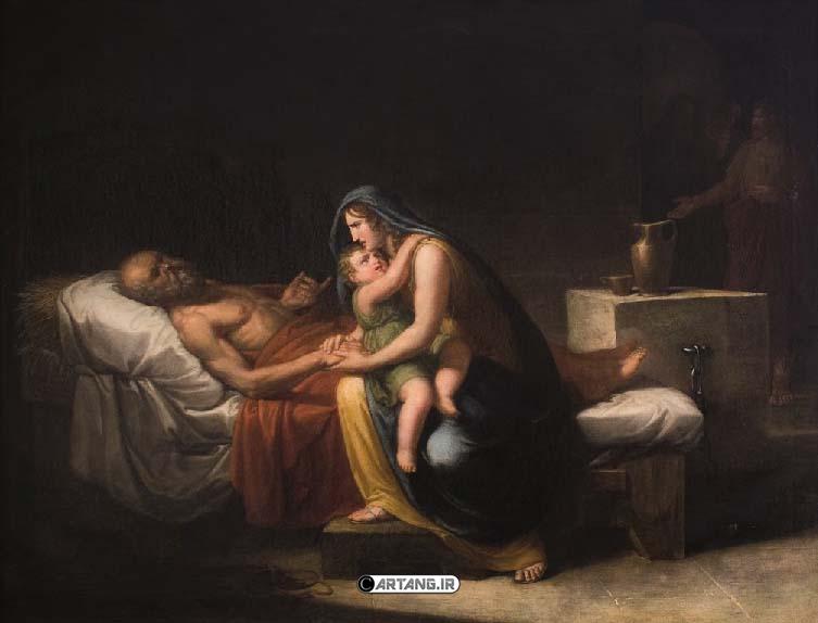 مرگ سقراط با نوشیدن جام شوکران 7 مرگ سقراط با نوشیدن جام شوکران