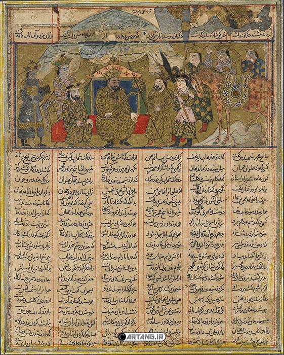 مینیاتور و شعر رزم رستم و سهراب