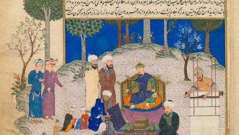 نقاشی ضحاک و جمشید پادشاهان افسانه ای شاهنامه