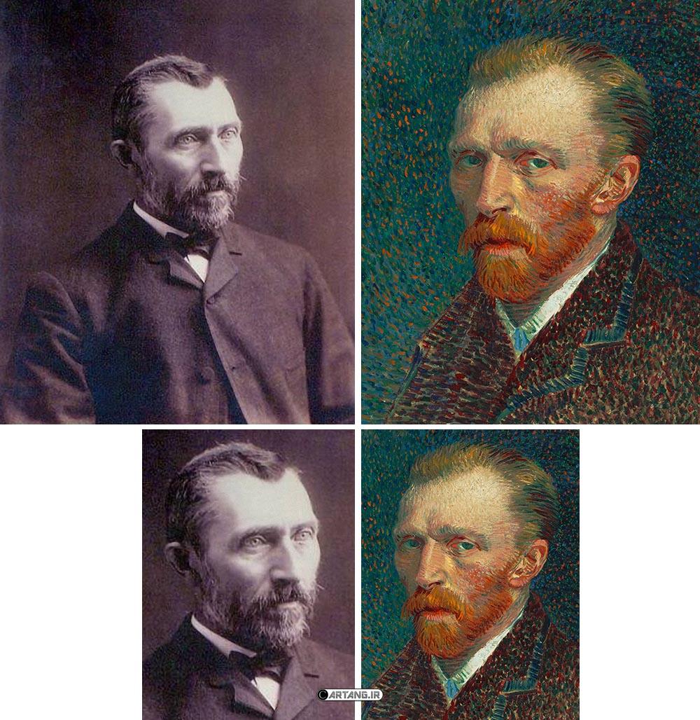 مقایسه عکس و نقاشی ون گوگ