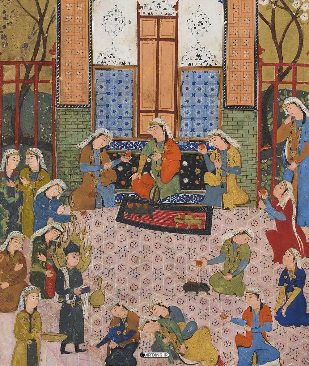 نگاره یوسف و زلیخا از بوستان سعدی 3 نگاره یوسف و زلیخا از بوستان سعدی