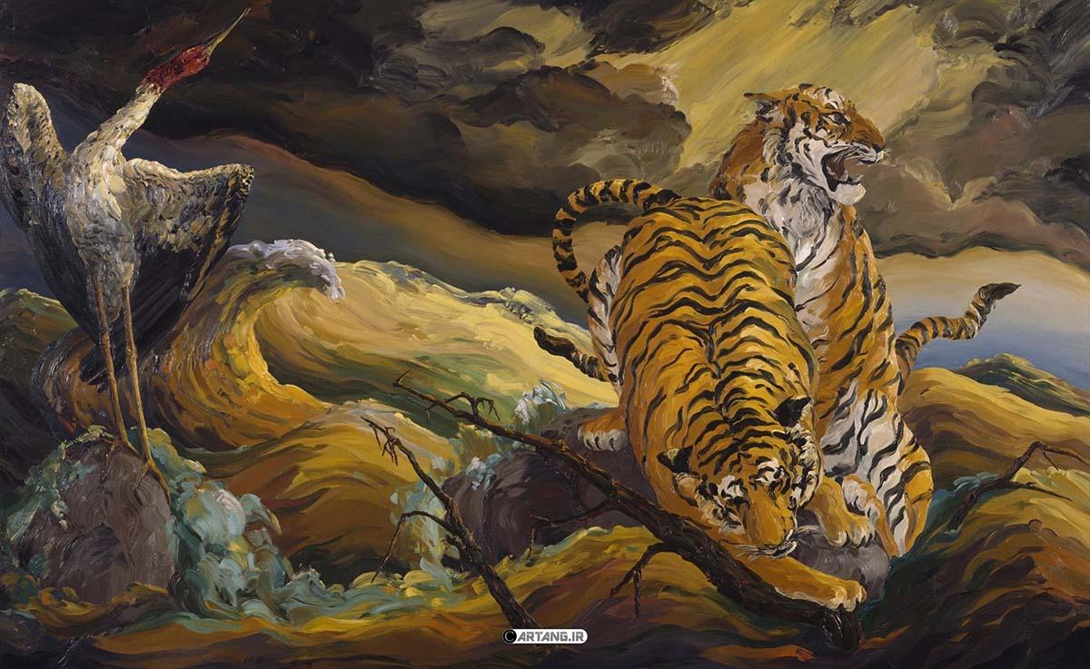 نقاشی حیوانات وحشی و خطرناک