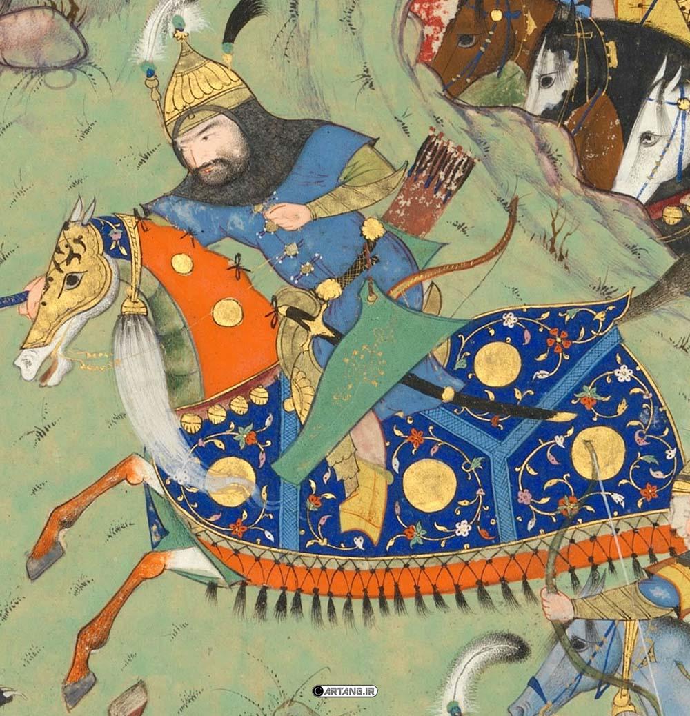 بزرگنمایی نقاشی طهمورث