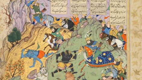 نقاشی و شعر طهمورث در شاهنامه فردوسی