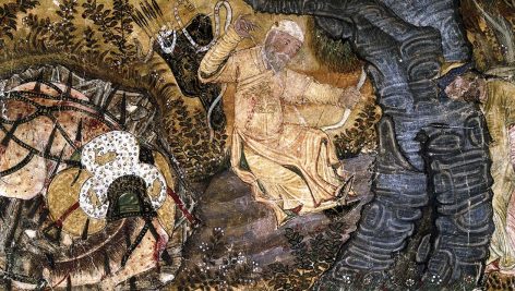 نقاشی مرگ رخش و رستم