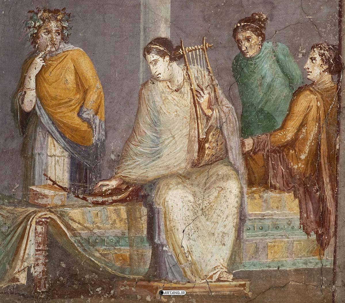 نقاشیهای دیواری یونان باستان 1 نقاشیهای دیواری یونان باستان