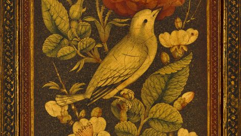 عکس مینیاتور گل و مرغ