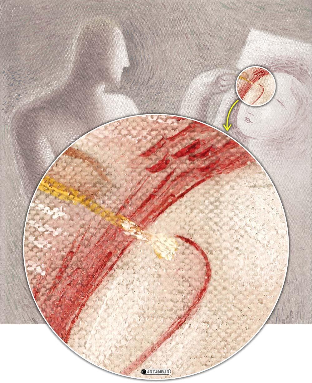 نقاش در حال کشیدن تابلو