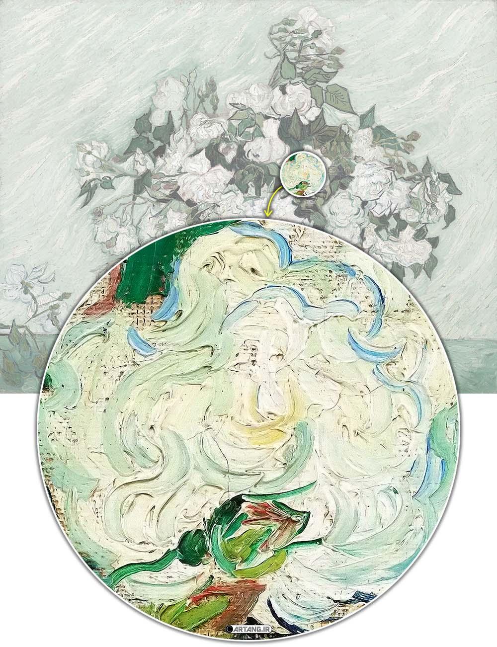 گل های رز اثر ون گوگ