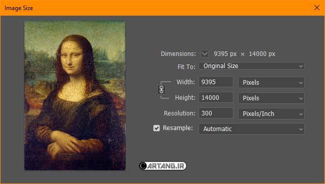 مشخصات مونالیزا